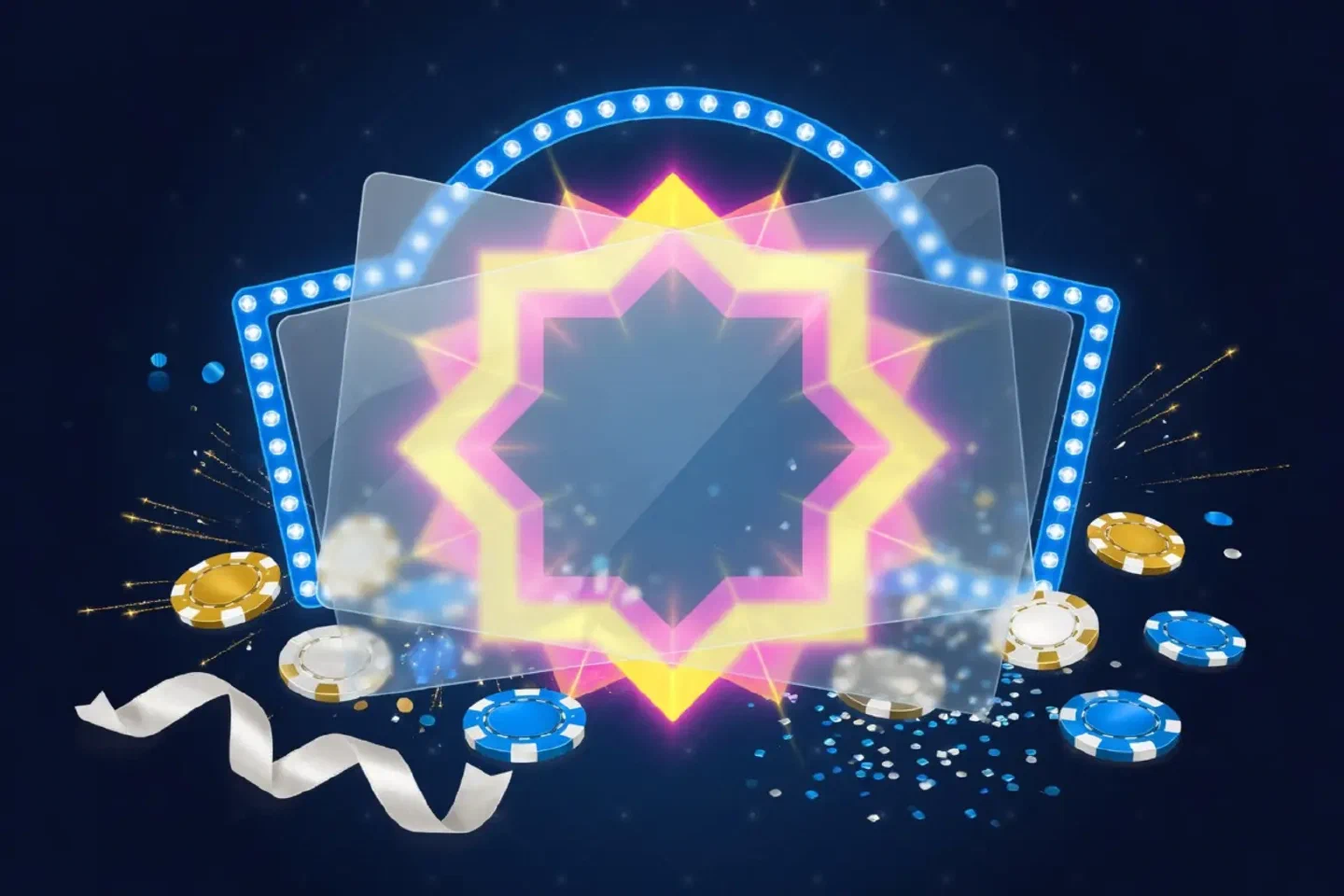 Kontosymbol mit mehreren Schutzebenen in Blau